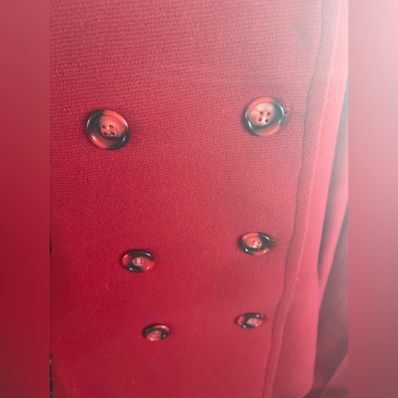 RED VINTAGE VIRGIN WOOL PANTSUIT - Picture 8 of 16